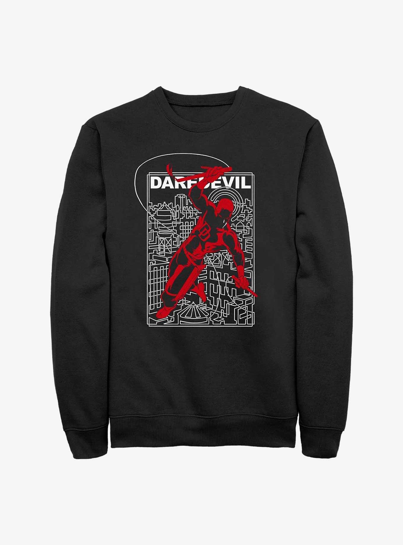 Marvel Daredevil Doodle City Sweatshirt, , hi-res