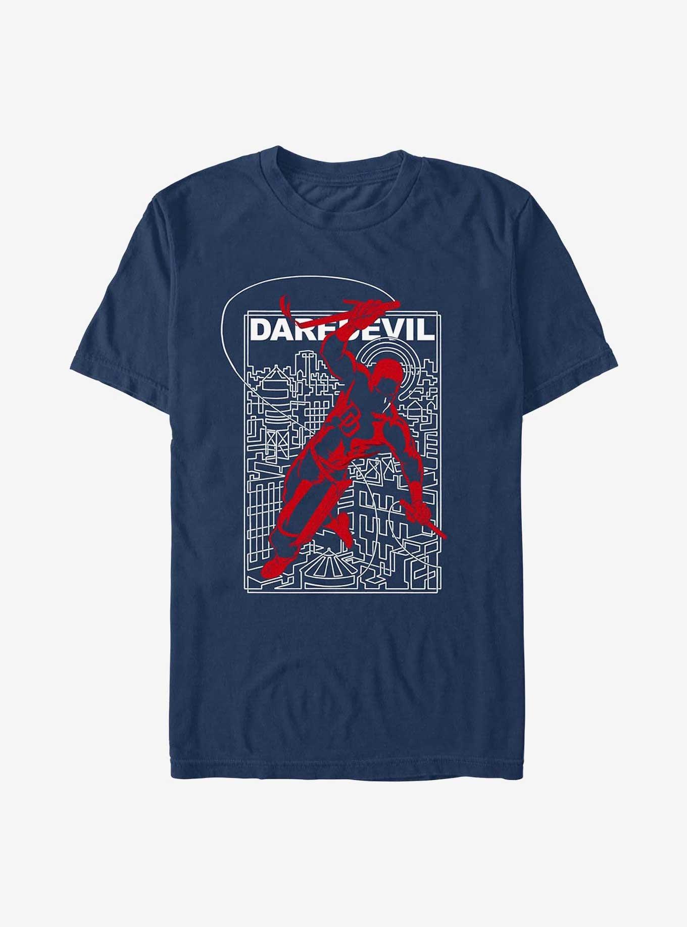 Marvel Daredevil Doodle City Garment Dye T-Shirt, , hi-res