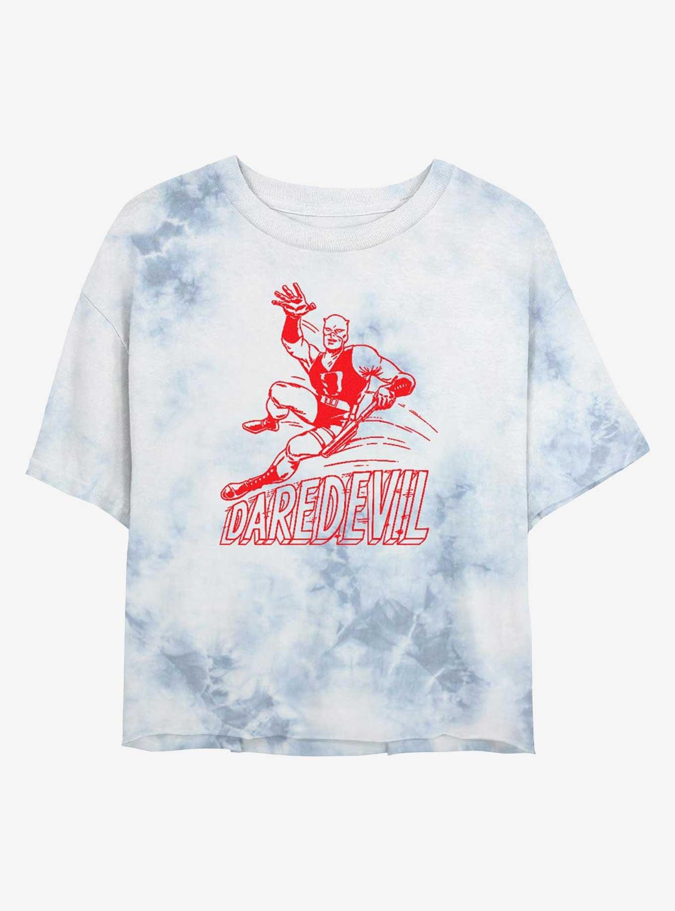 Marvel Daredevil Speedy Devil Tie-Dye Girls Crop T-Shirt, , hi-res