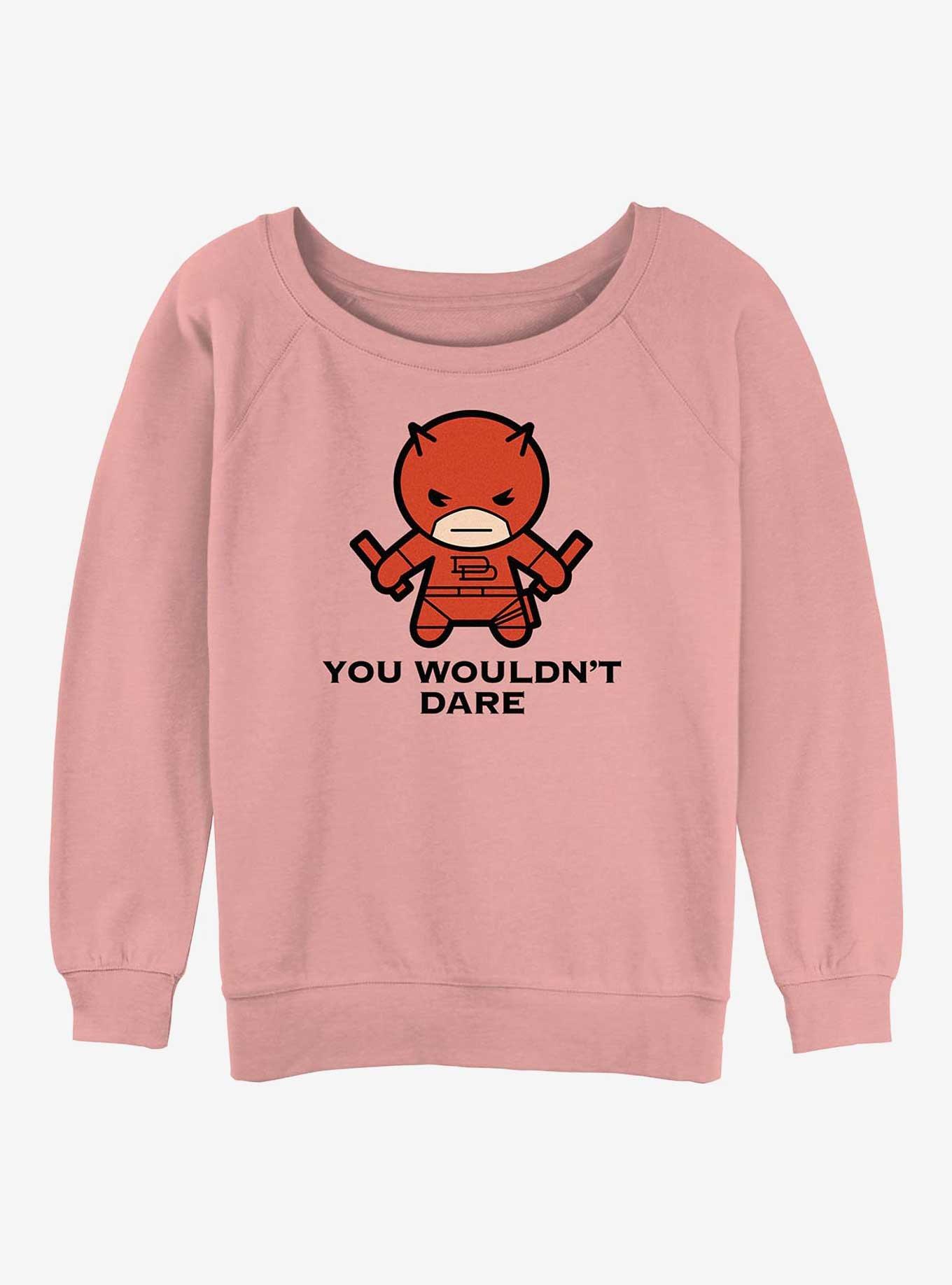 Marvel Chibi You Wouldn't Dare Girls Slouchy Sweatshirt, , hi-res