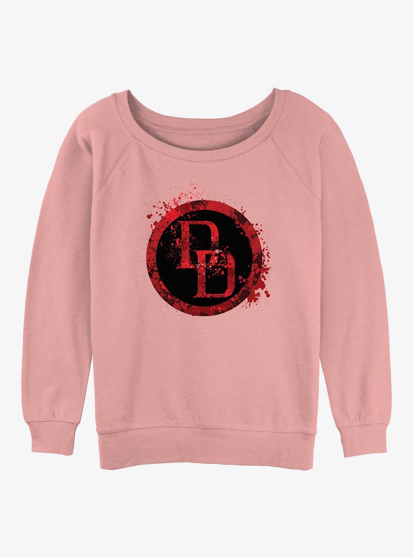 Marvel Daredevil Spatter Icon Girls Slouchy Sweatshirt, , hi-res
