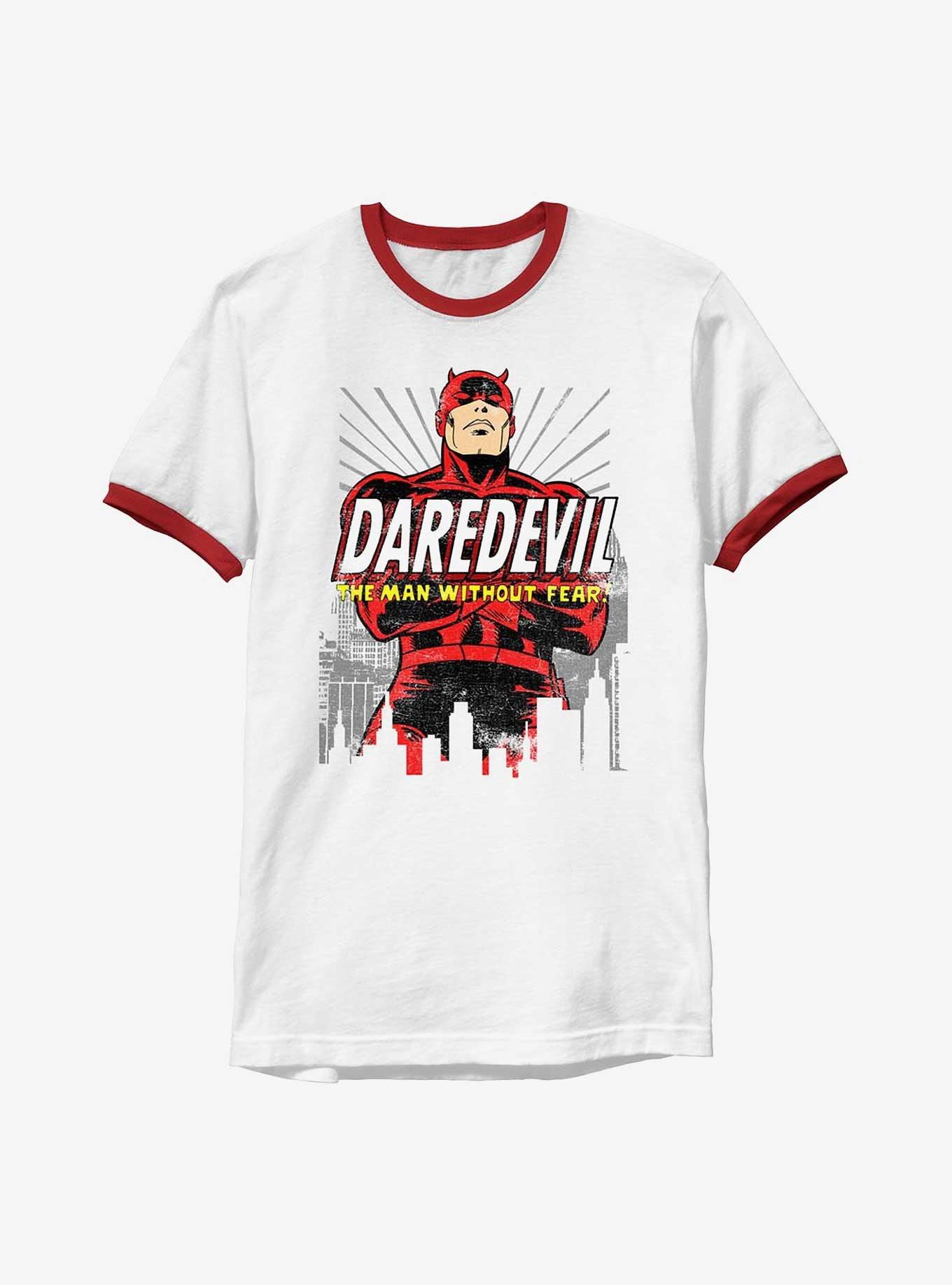 Marvel Daredevil Comic Book Man Without Fear Ringer T-Shirt, , hi-res