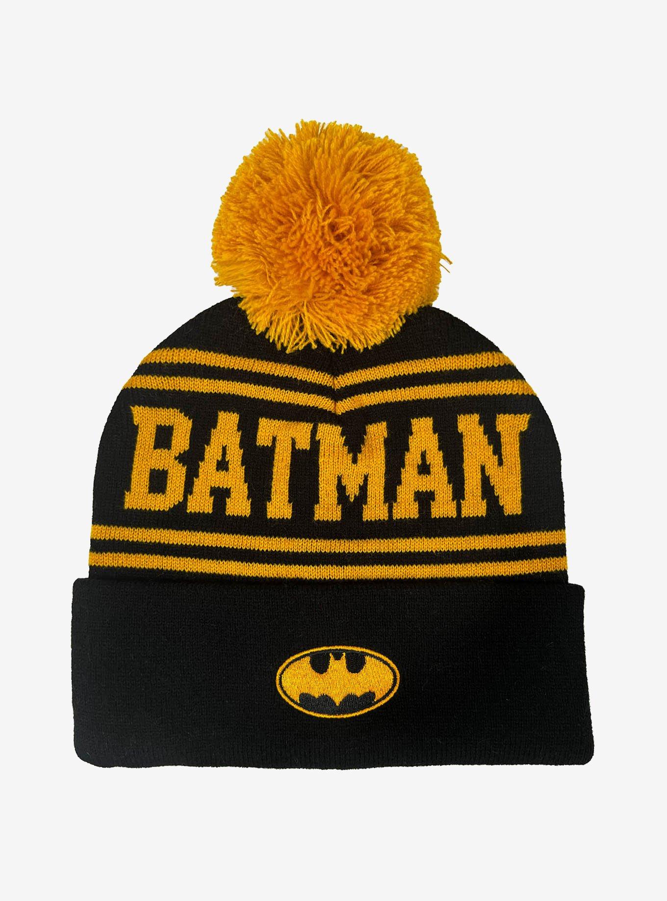 DC Comics Batman Acrylic Knit Beanie With Pom, , hi-res