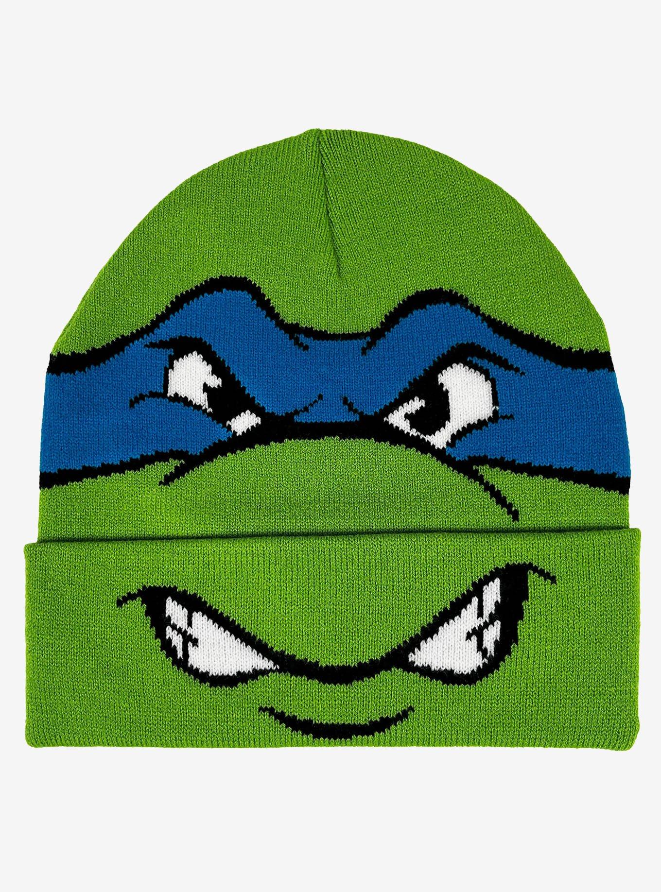 Teenage Mutant Ninja Turtles Leonardo Face Acrylic Knit Beanie, , hi-res