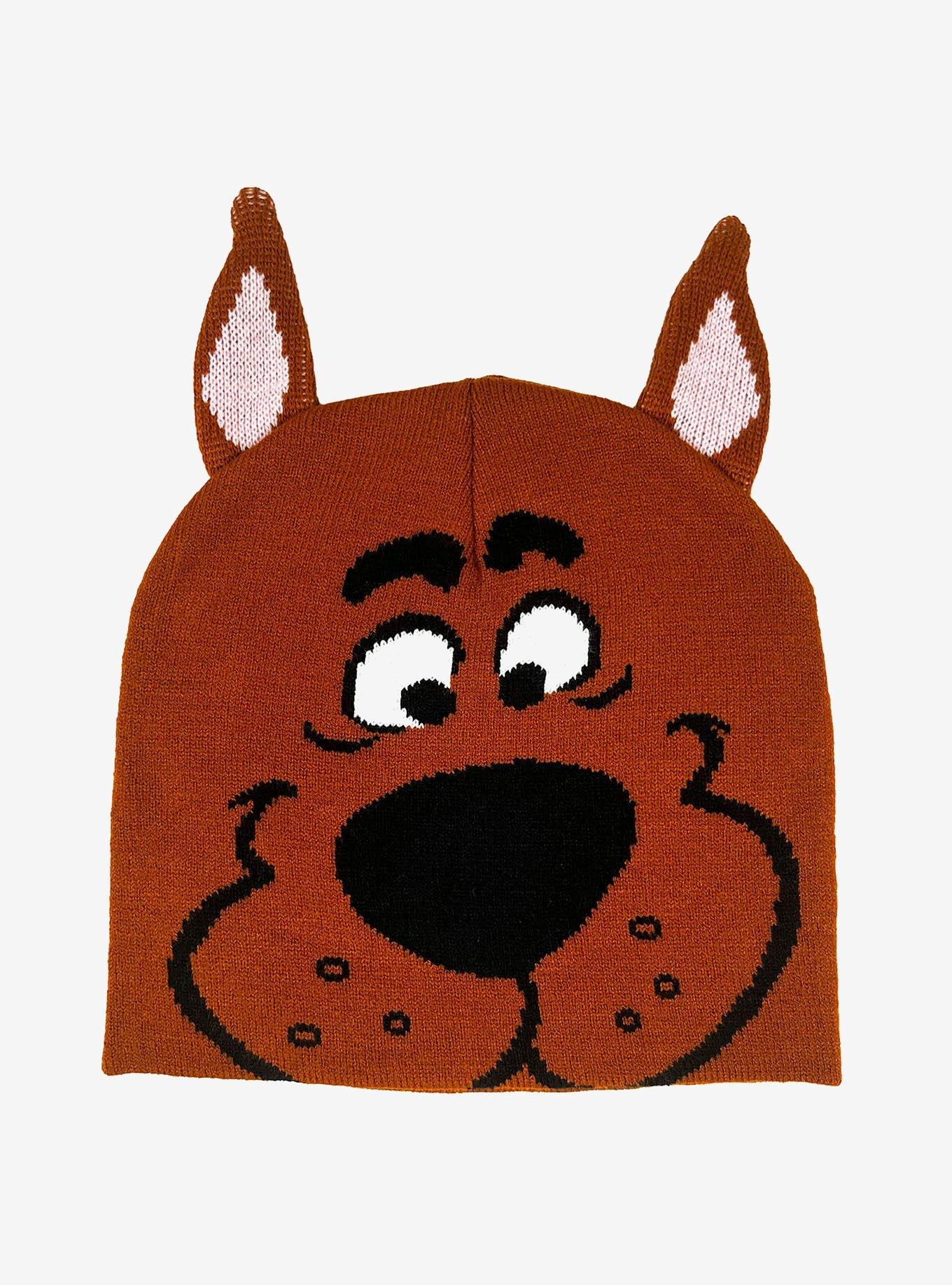 Scooby-Doo! Face Acrylic Knit Beanie With Ears, , hi-res