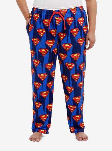 DC Comics Pigiama Donna Superman - Canotta E Pantaloncini - Set Loungewear Con Logo Classico (2XL)