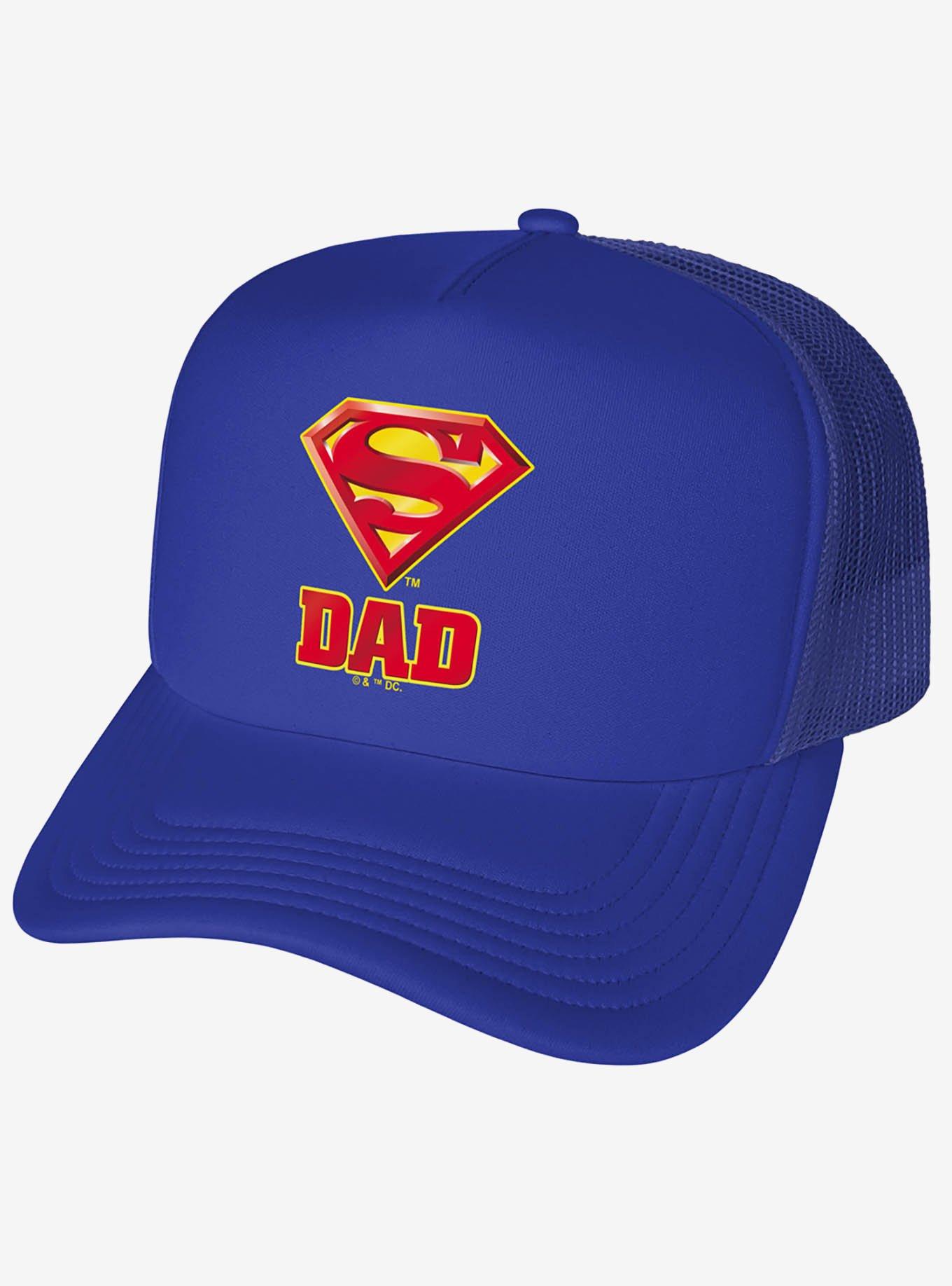 Superman Super Dad Shield Logo Foam Trucker Hat, , hi-res