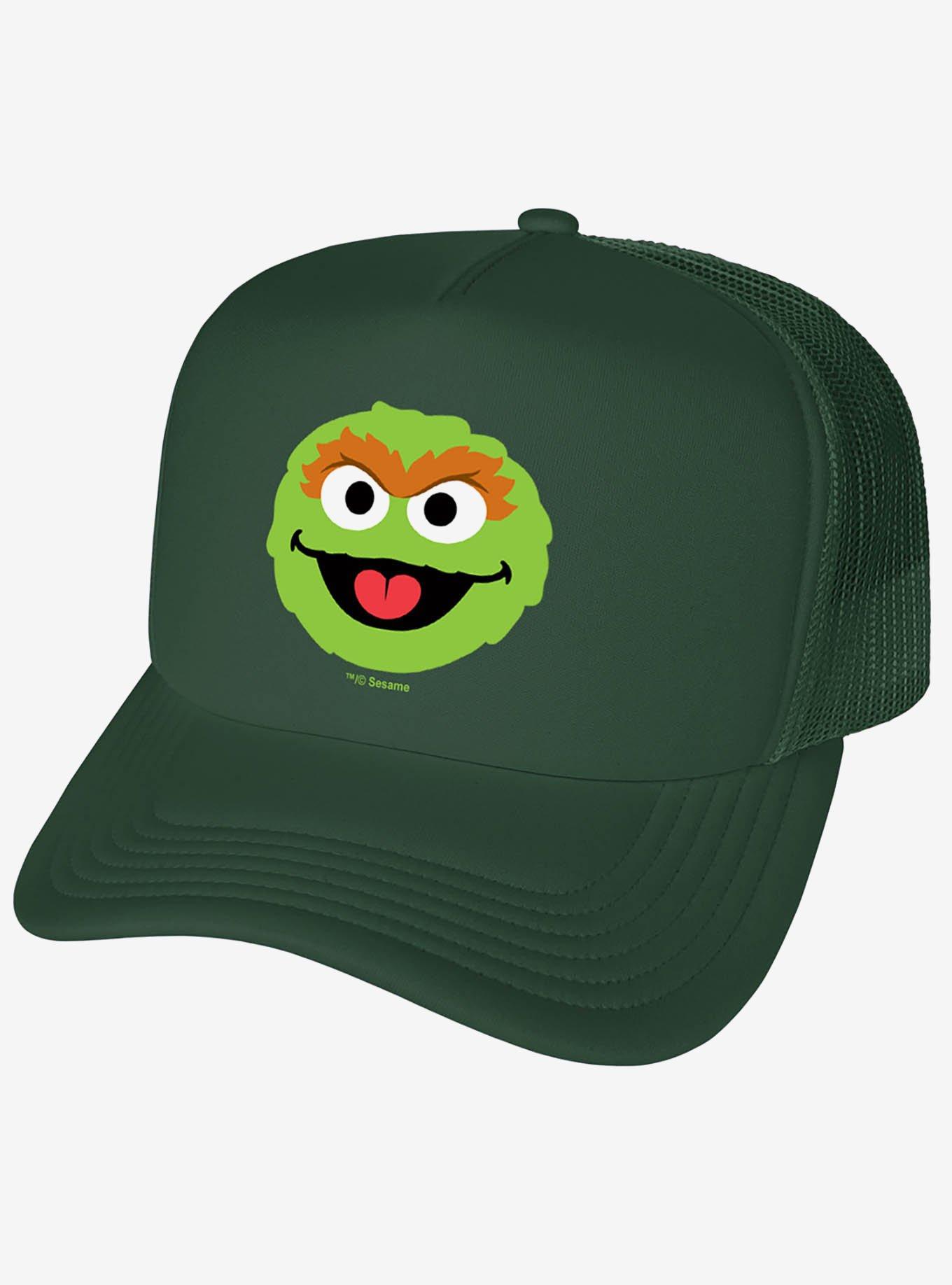 Sesame Street Oscar Head Foam Trucker Hat, , hi-res