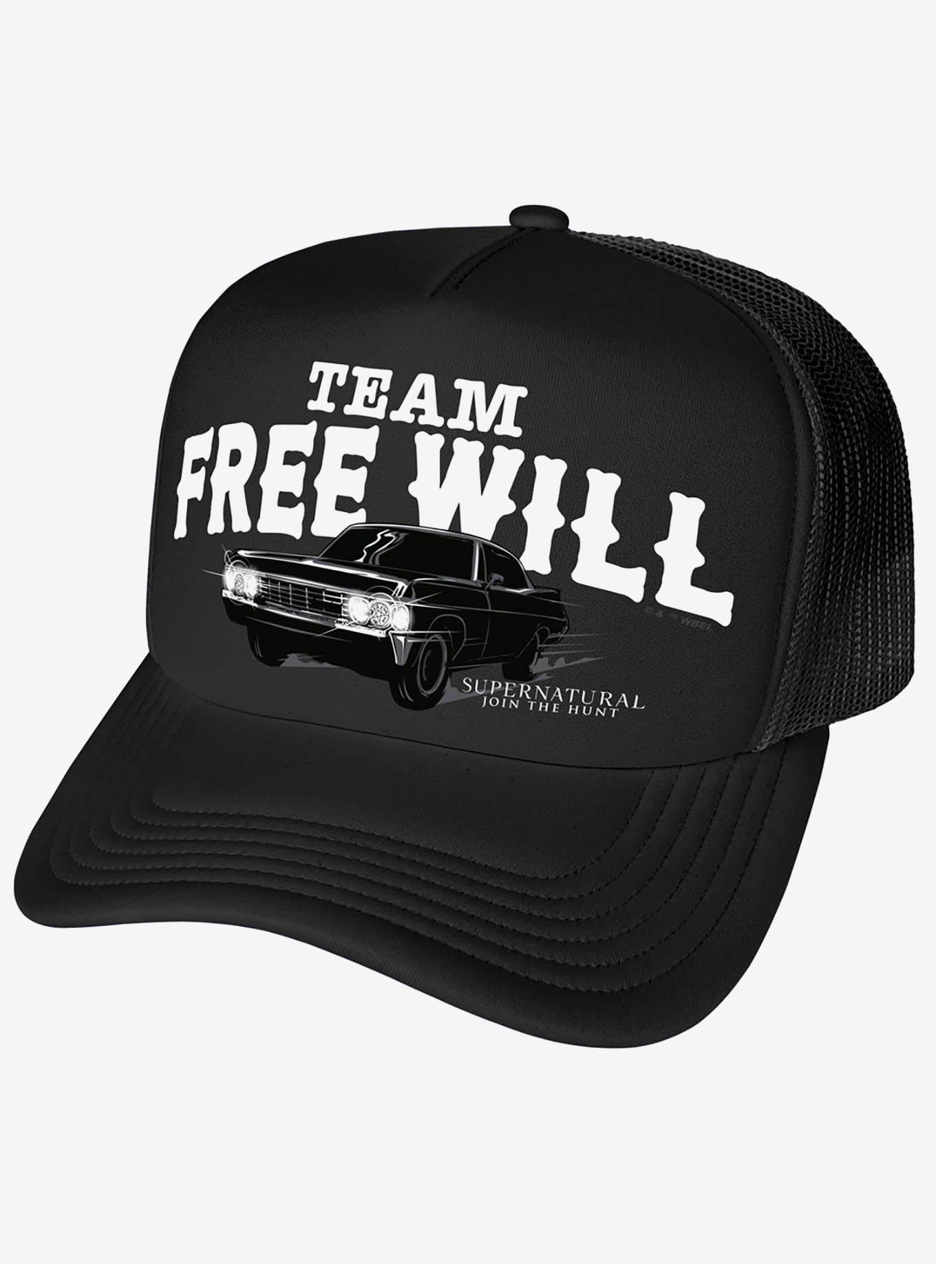 Supernatural Team Free Will Foam Trucker Hat, , hi-res