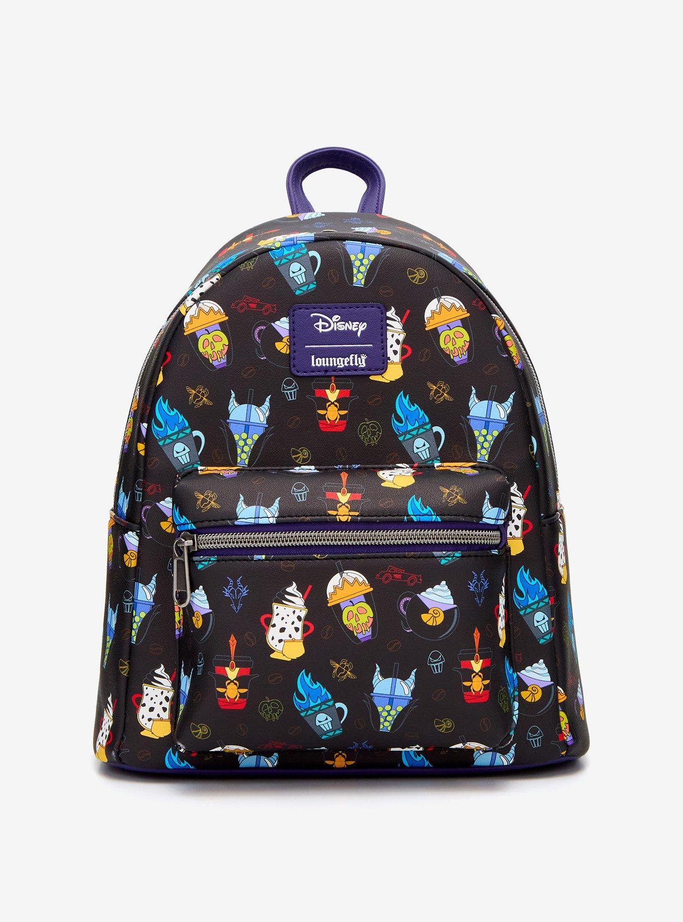 funko pop by loungefly disney villains tattoo mini backpack Amazon.com | with Faux Leather, Adjustable Straps, Zipper Closure, 10.5" x 9" x 4.5" Featured in the all Disney Villains Funko Pop Backpack