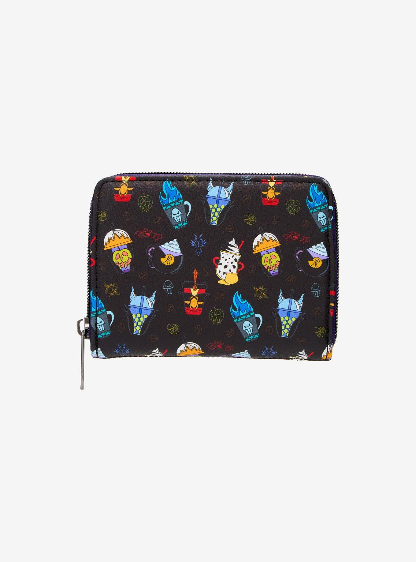 Loungefly Disney Villains Drinks Mini Zipper Wallet, , hi-res
