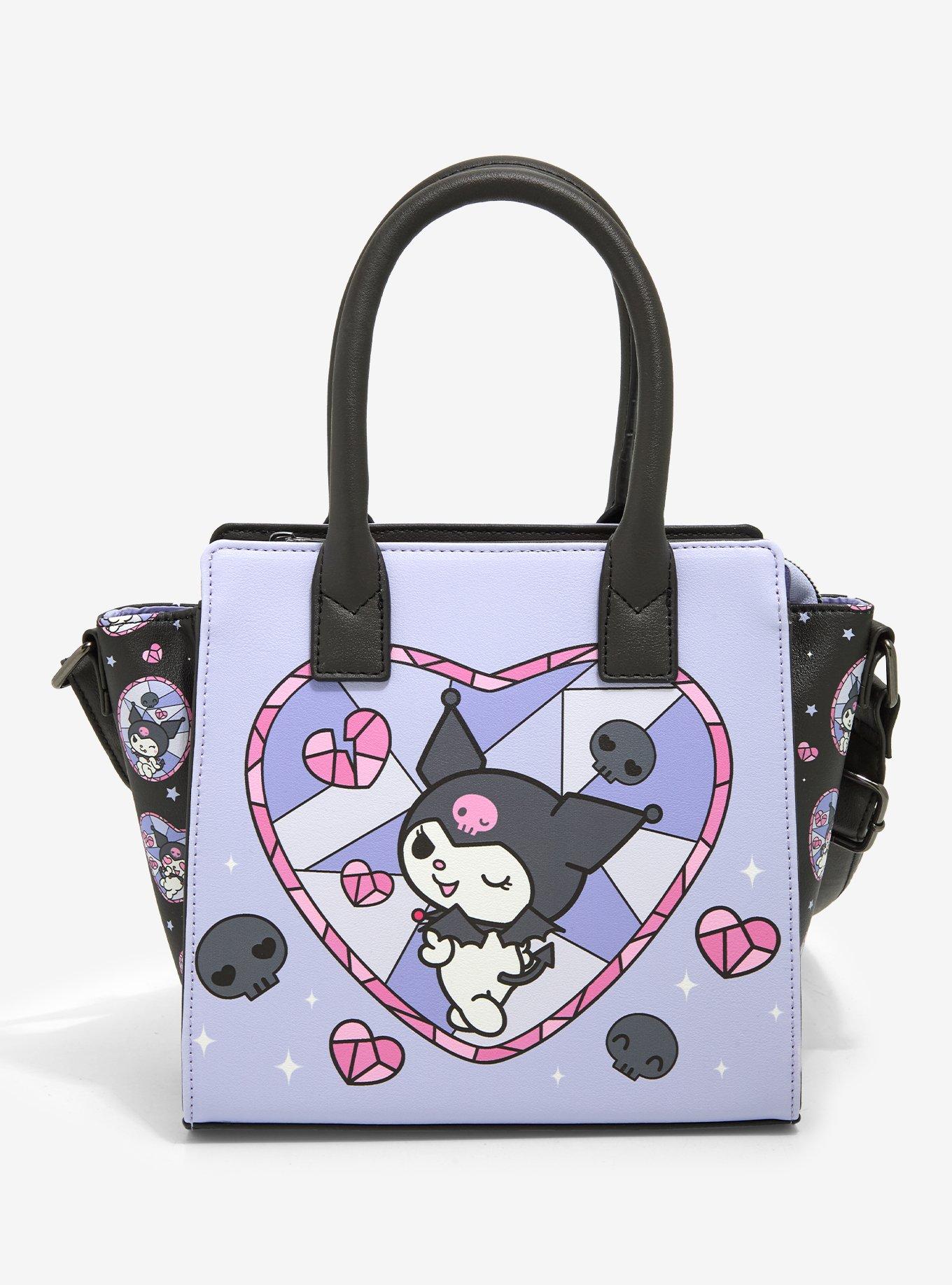 Kuromi Heart Stained Glass Satchel Crossbody Bag, , hi-res