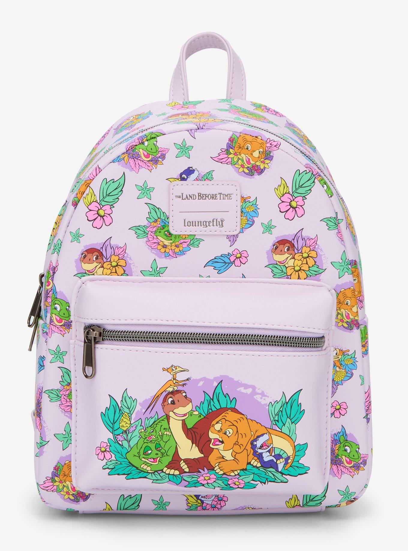Loungefly The Land Before Time Dinosaurs Floral Mini Backpack, , hi-res