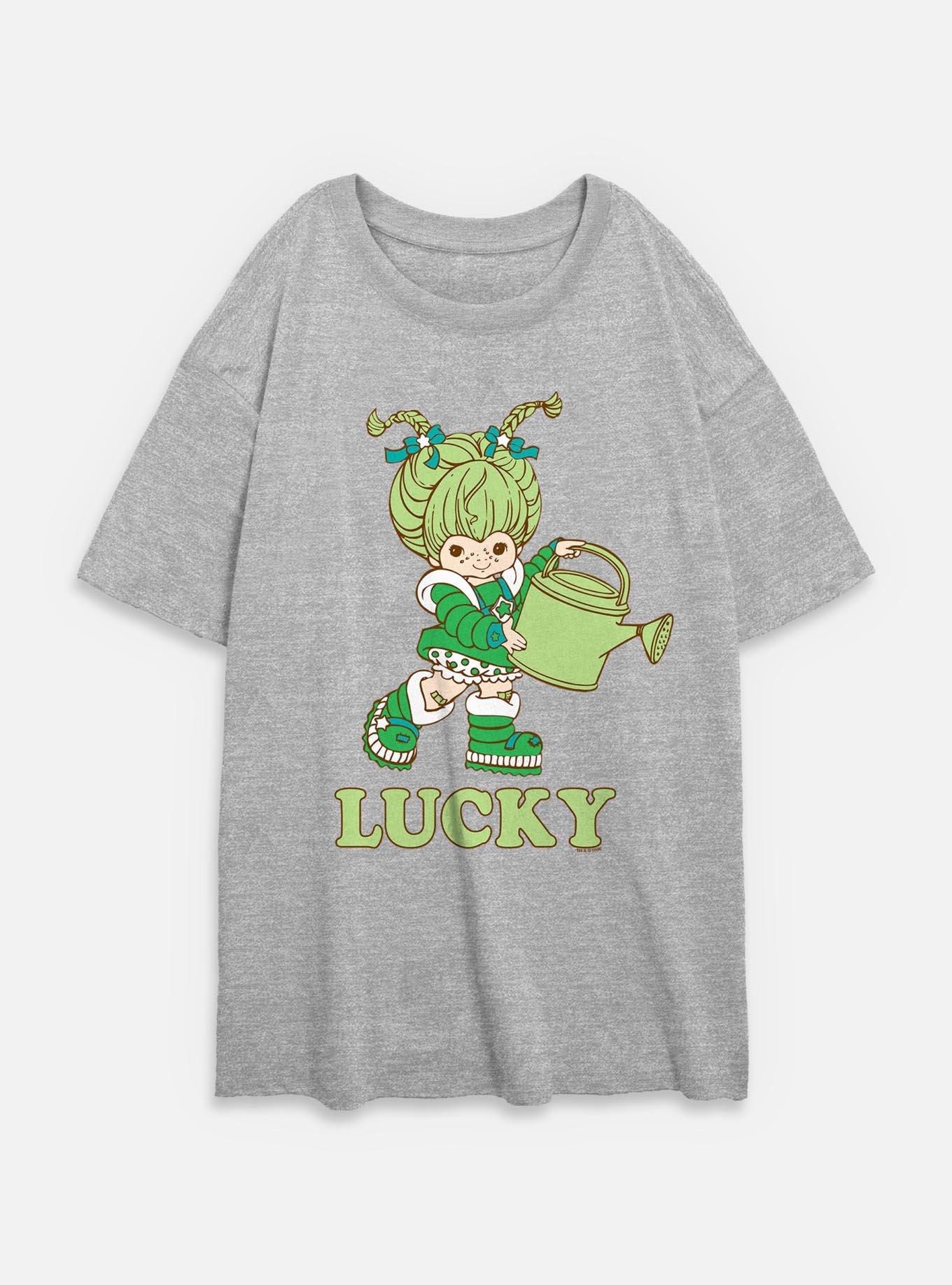 Rainbow Brite Patty O'Green Lucky Womens Oversized T-Shirt, ATH HTR, hi-res
