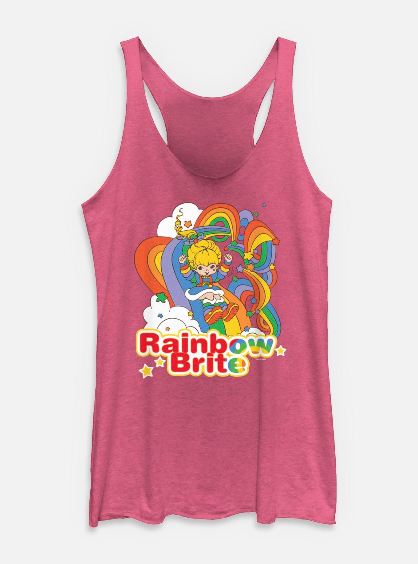 Rainbow Brite Rainbow Tangle Womens Tank Top, PINK HTR, hi-res