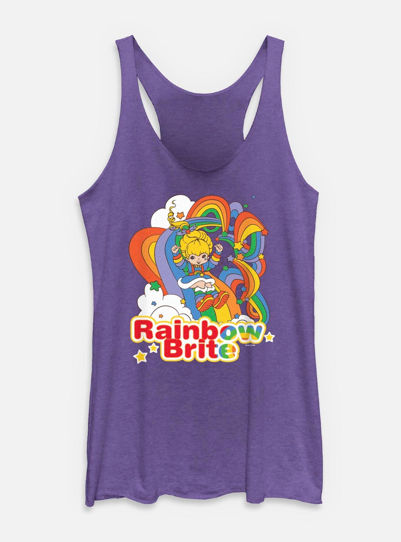Rainbow Brite Rainbow Tangle Womens Tank Top, PUR HTR, hi-res