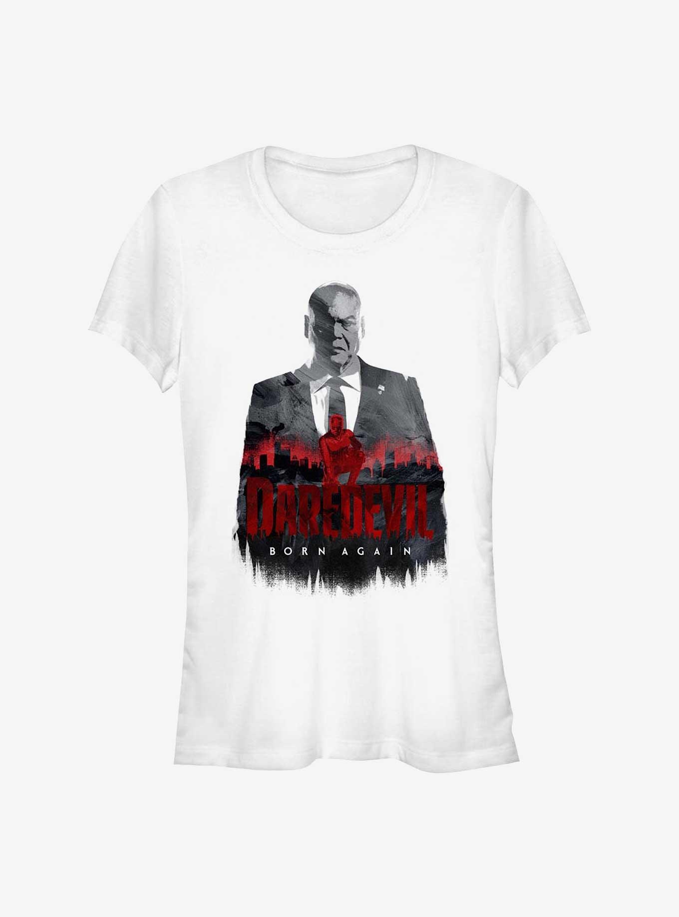 Marvel Daredevil: Born Again Fisk And Daredevil Silhouette Girls T-Shirt, , hi-res