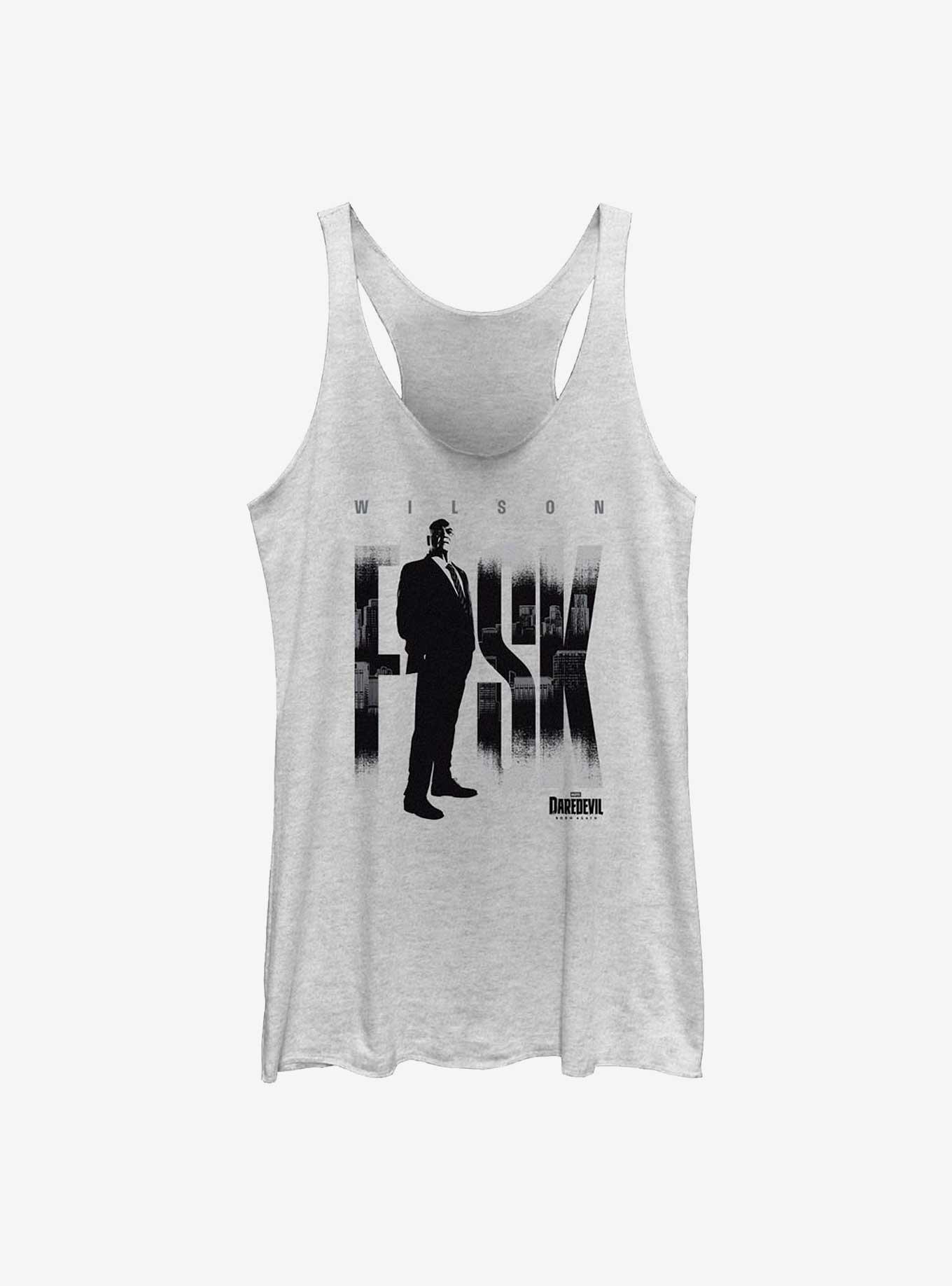 Marvel Daredevil: Born Again Wilson Fisk Womens Tank Top, WHITE HTR, hi-res