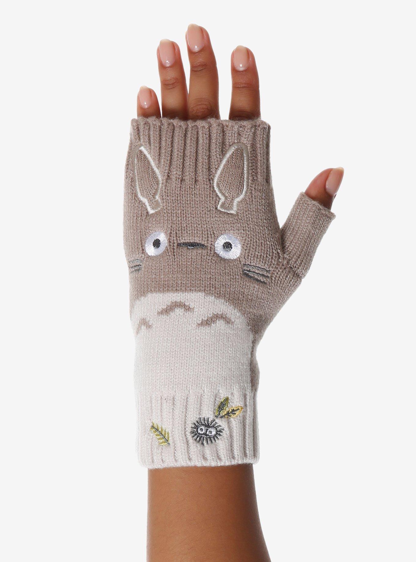 Studio Ghibli® My Neighbor Totoro Face Fingerless Gloves, , hi-res