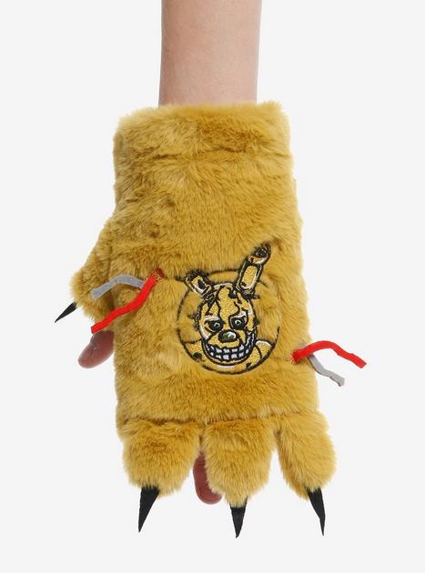 Five Nights At Freddy's Springtrap Plush Fingerless Gloves | Hot Topic