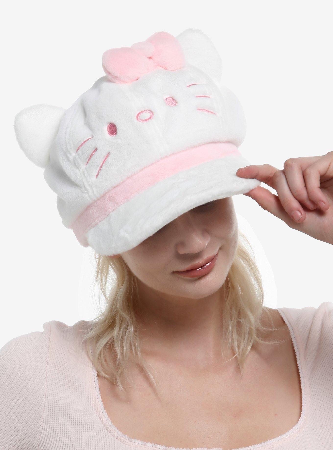 Hello Kitty Pastel Fuzzy Cabbie Hat