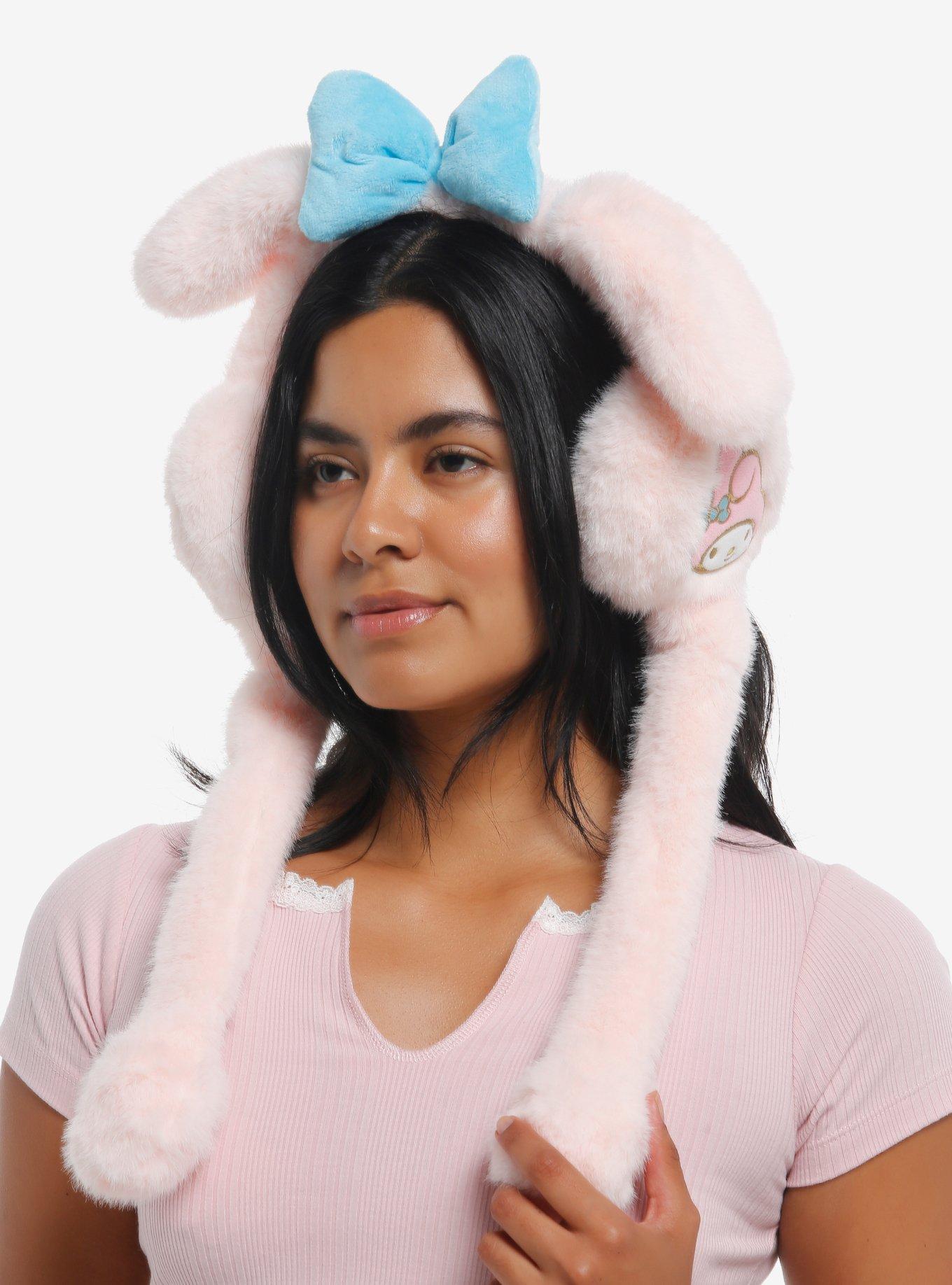 My Melody 3D Plush Earmuffs With Moveable Ears, , hi-res