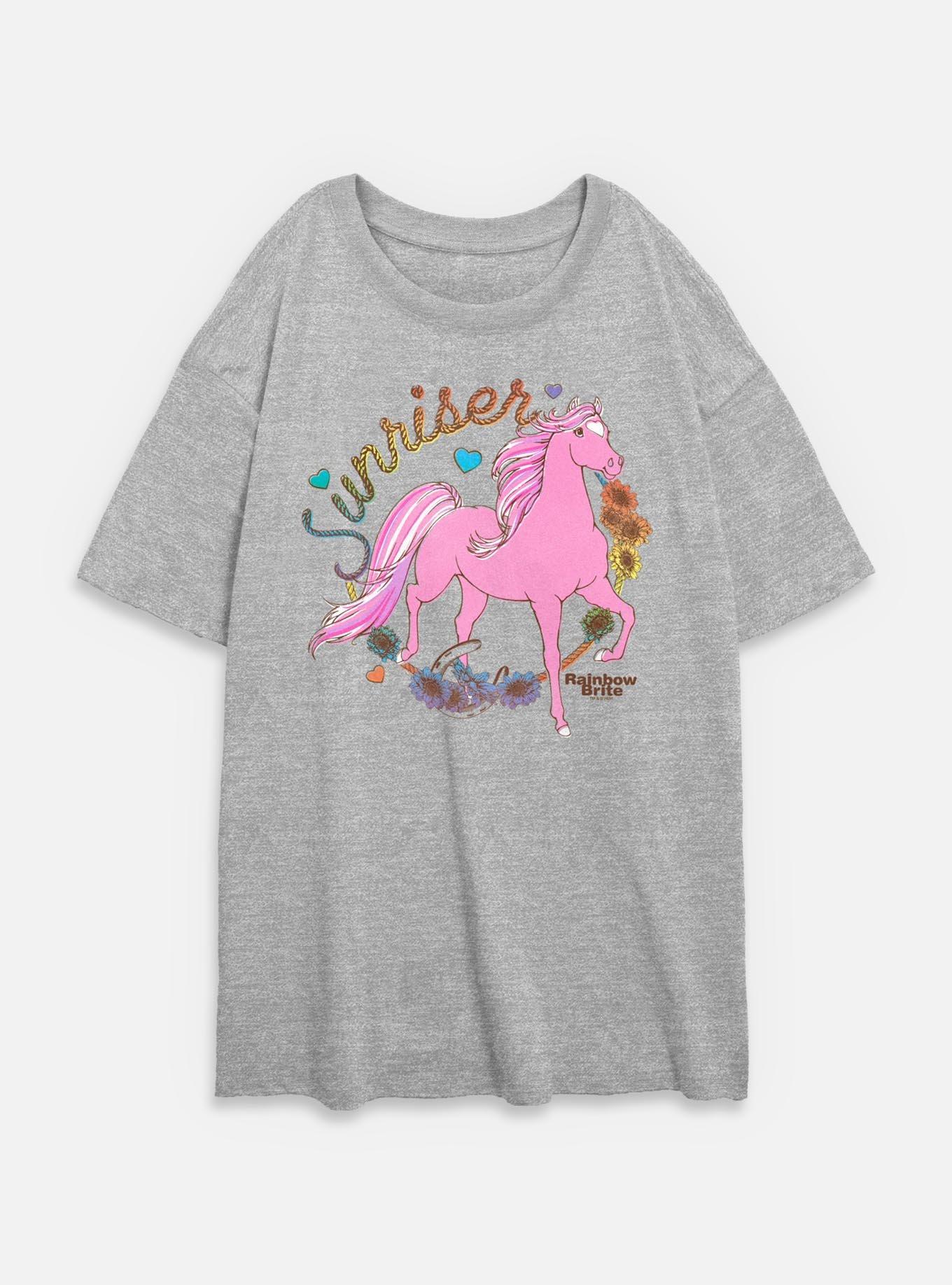 Rainbow Brite Country Pink Sunriser Womens Oversized T-Shirt, , hi-res