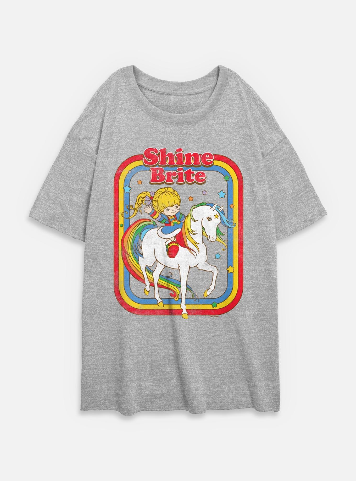 Rainbow Brite Shine Brite Womens Oversized T-Shirt, , hi-res