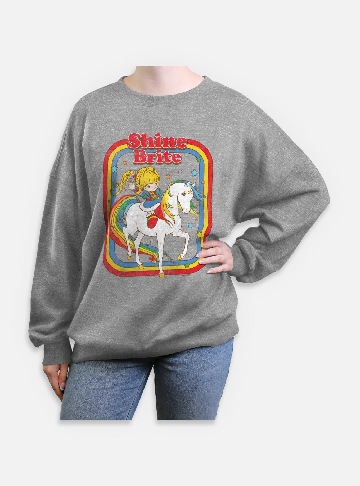 Rainbow Brite Shine Brite Womens Oversized Sweatshirt, , hi-res