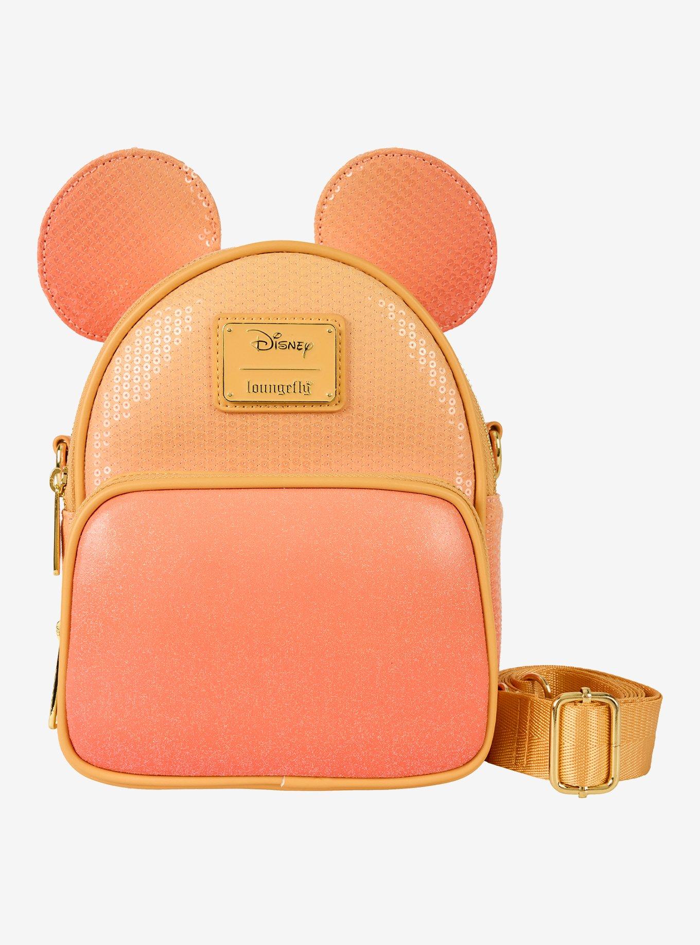 Loungefly Mickey Mouse Ears Ombre Sequin Convertible Mini Backpack, , hi-res