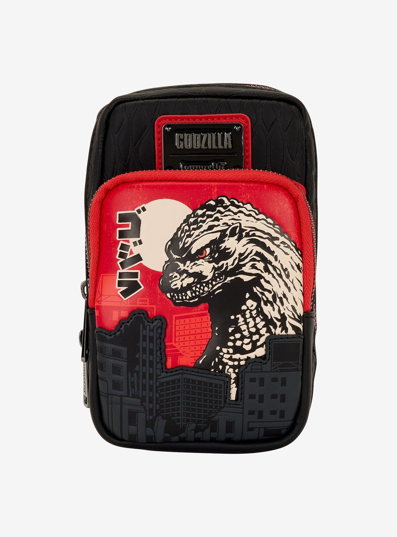 Loungefly Godzilla Tonal Portrait Crossbody Bag with Coin Purse, , hi-res