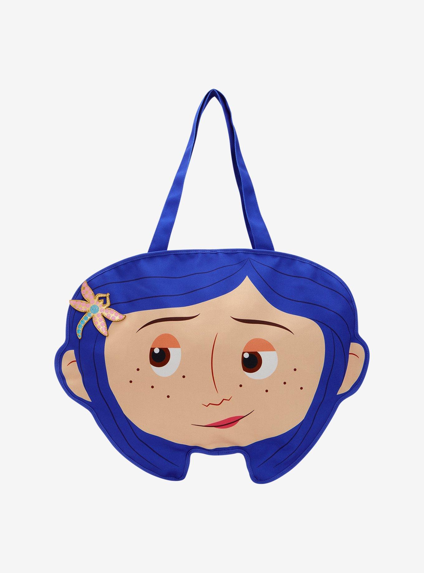 Loungefly Coraline Face Figural Canvas Tote Bag, , hi-res