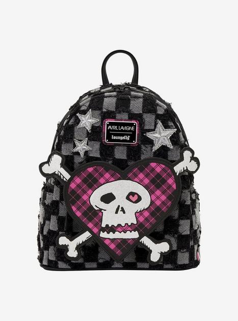 Loungefly Avril Lavigne Logo Patchwork Mini Backpack | BoxLunch