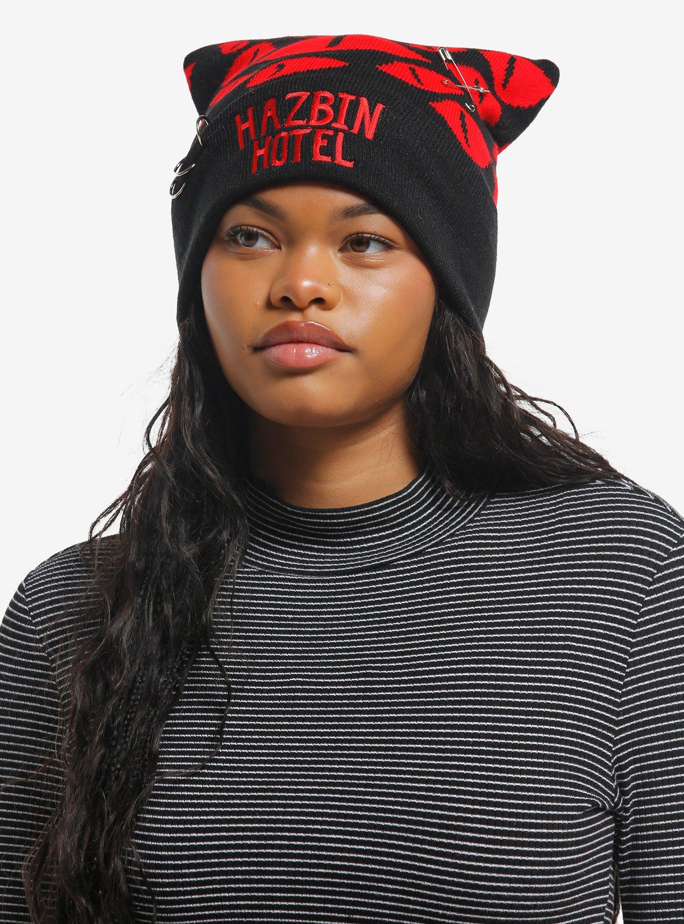 Hazbin Hotel Red Eyes Beanie, , hi-res