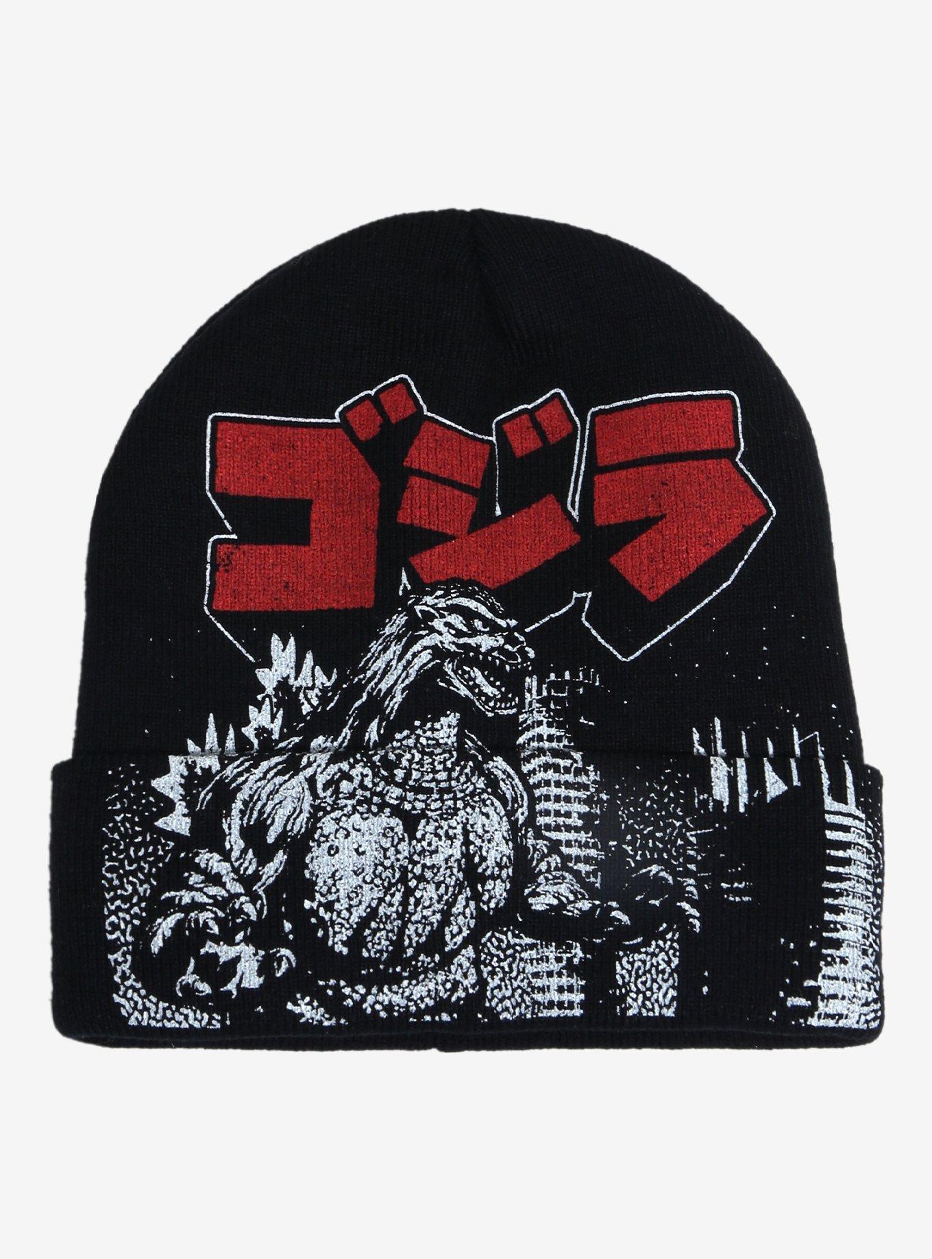 Godzilla Japanese Text Beanie, , hi-res