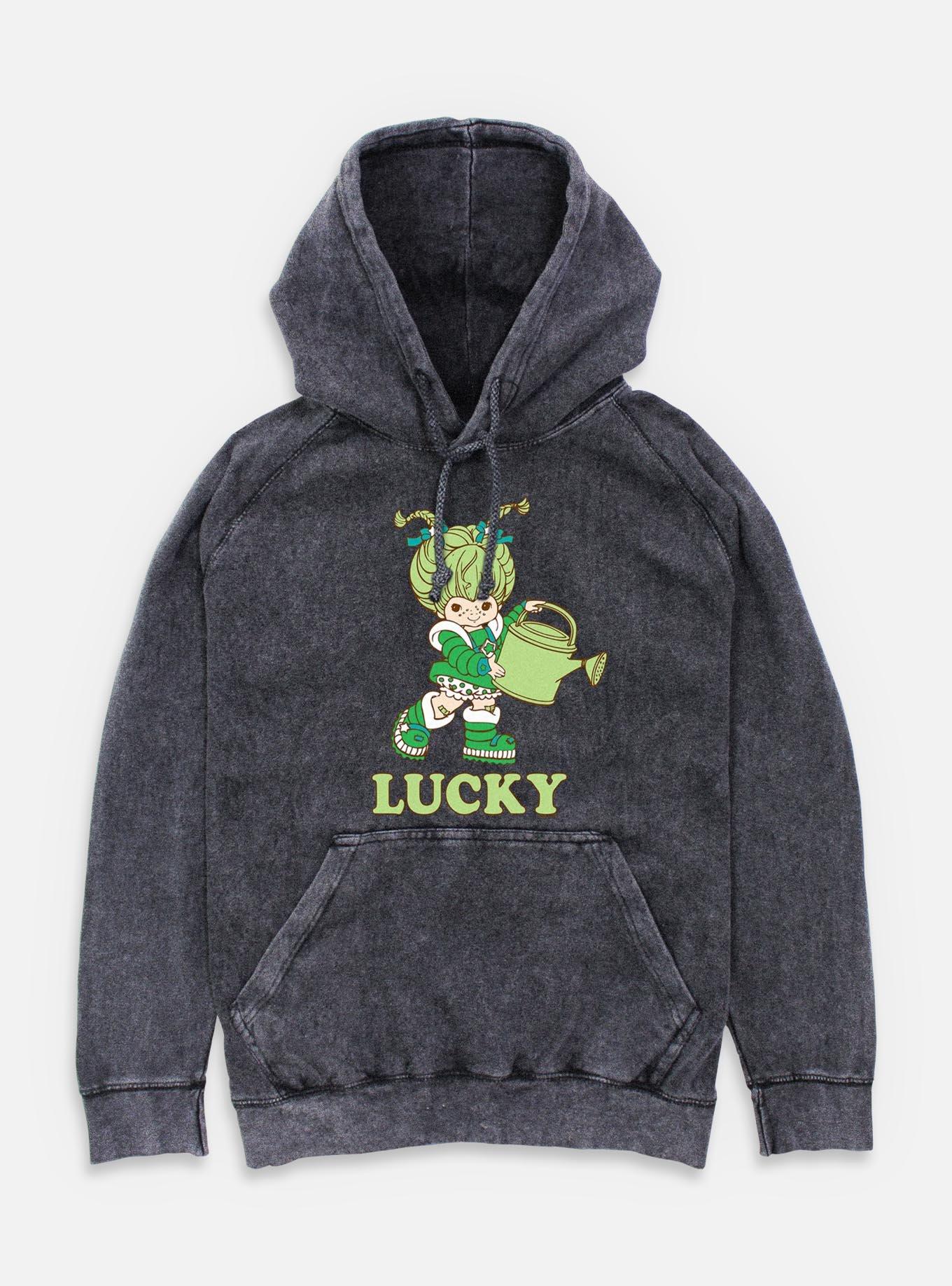 Rainbow Brite Patty O'Green Lucky Mineral Wash Hoodie, BLACK, hi-res
