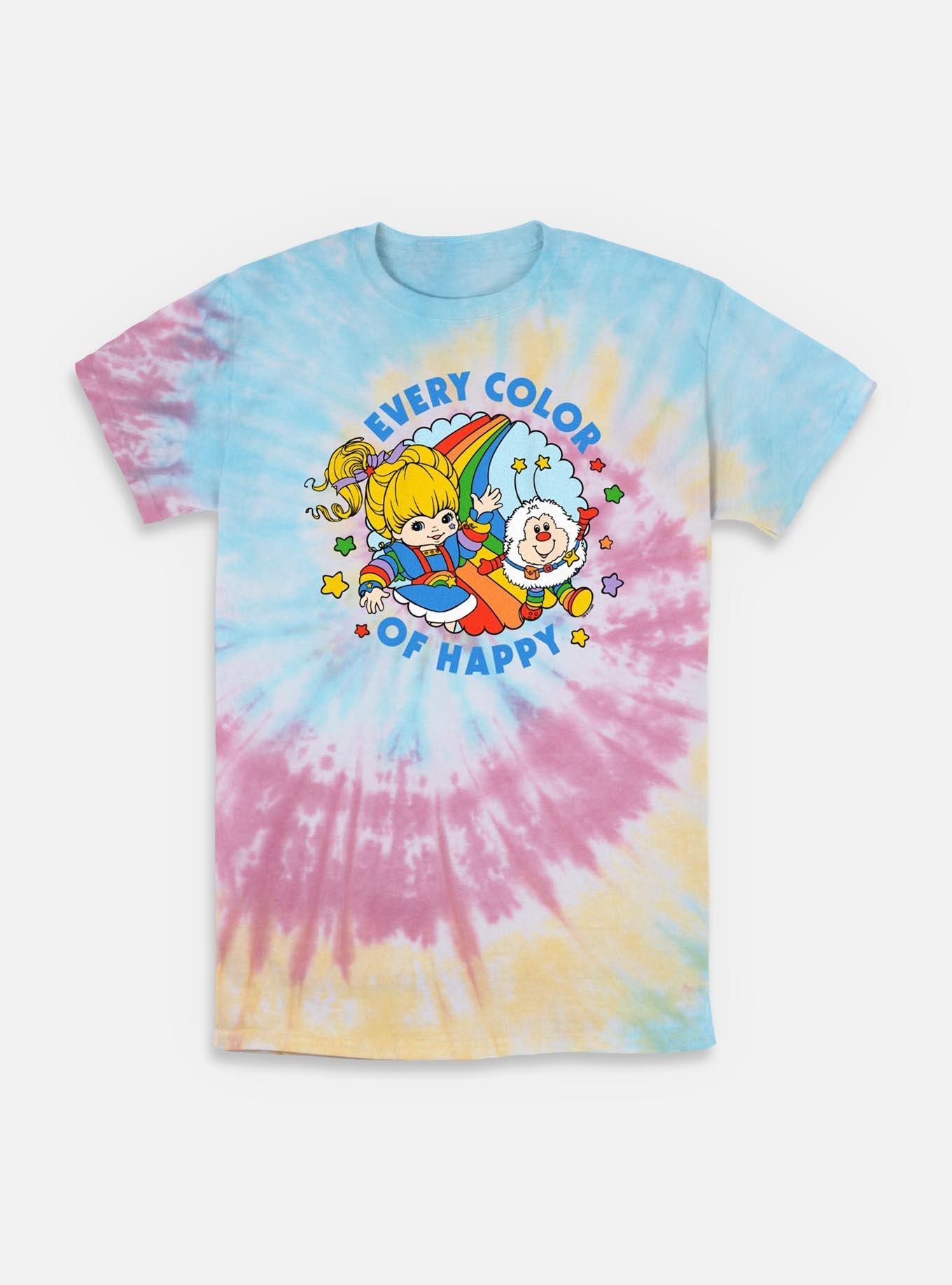 Rainbow Brite Every Color Of Happy Tie-Dye T-Shirt, BLUPNKLY, hi-res