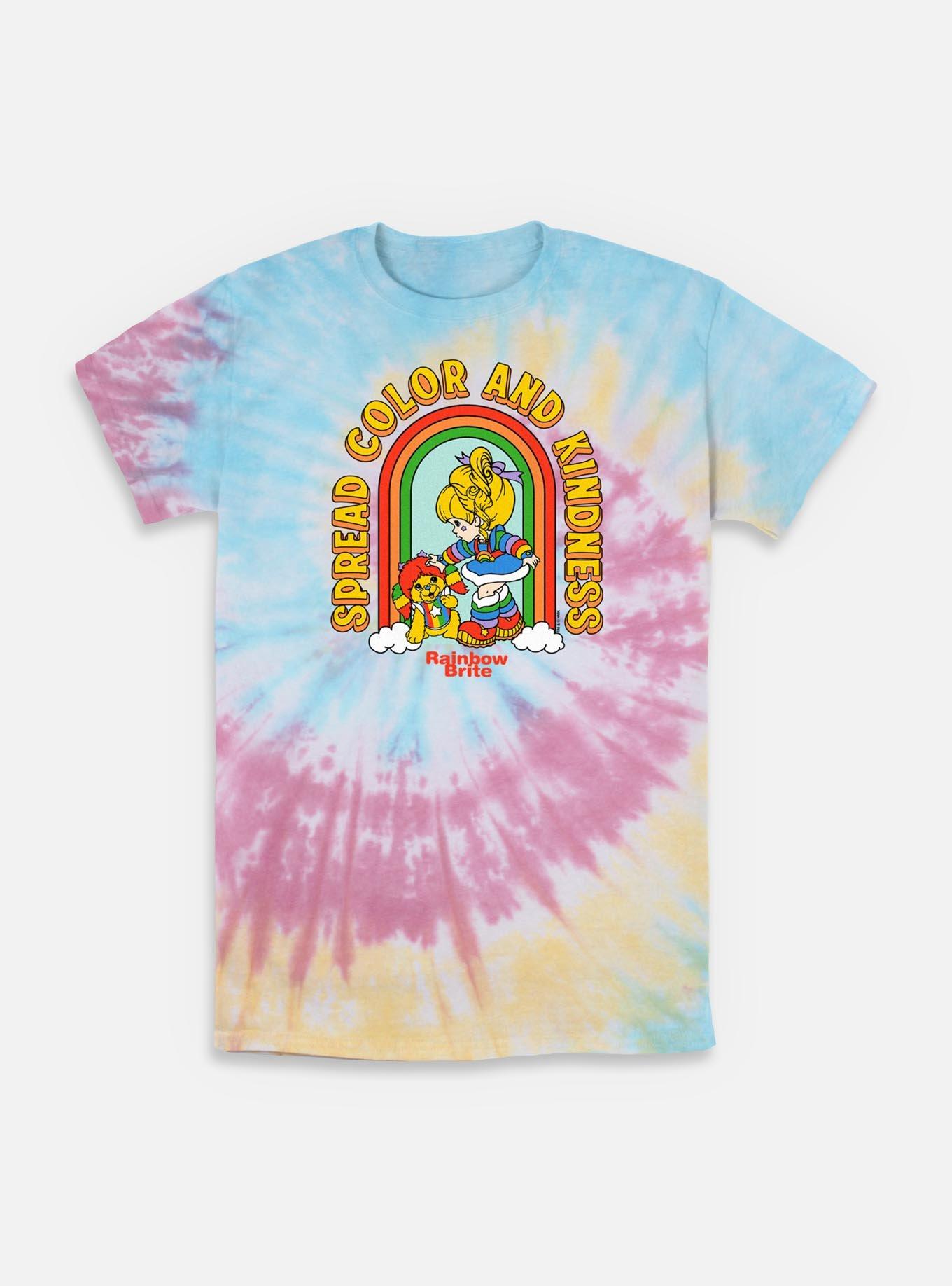Rainbow Brite Spread Color And Kindness Tie-Dye T-Shirt, BLUPNKLY, hi-res