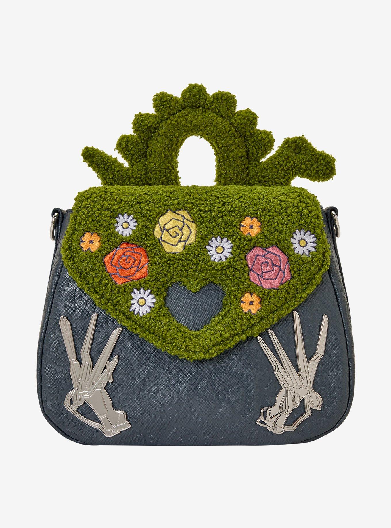 Loungefly Edward Scissorhands Sherpa Topiary Crossbody Bag | BoxLunch