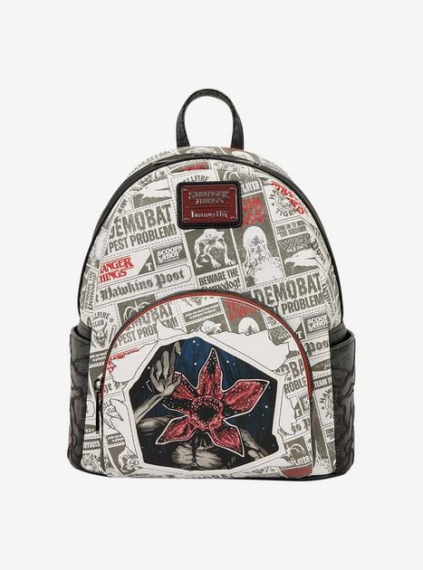 Loungefly Stranger Things Chibi Characters Allover Demogorgon Mini Backpack NWT Loungefly Stranger Things Chibi Characters Allover  main image 4