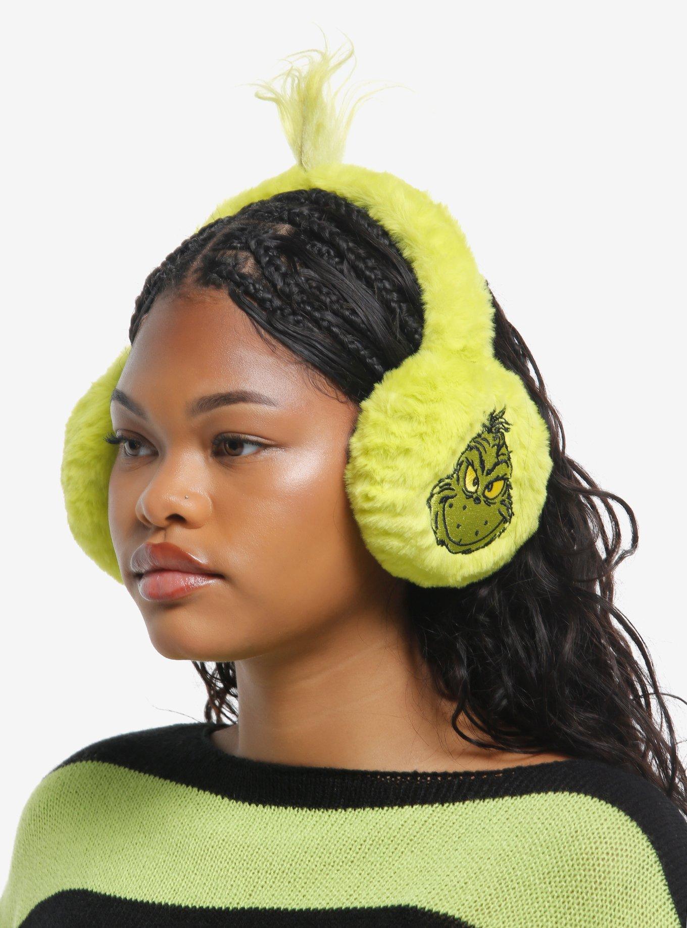 Dr. Seuss How The Grinch Stole Christmas! Grinch Plush Earmuffs, , hi-res