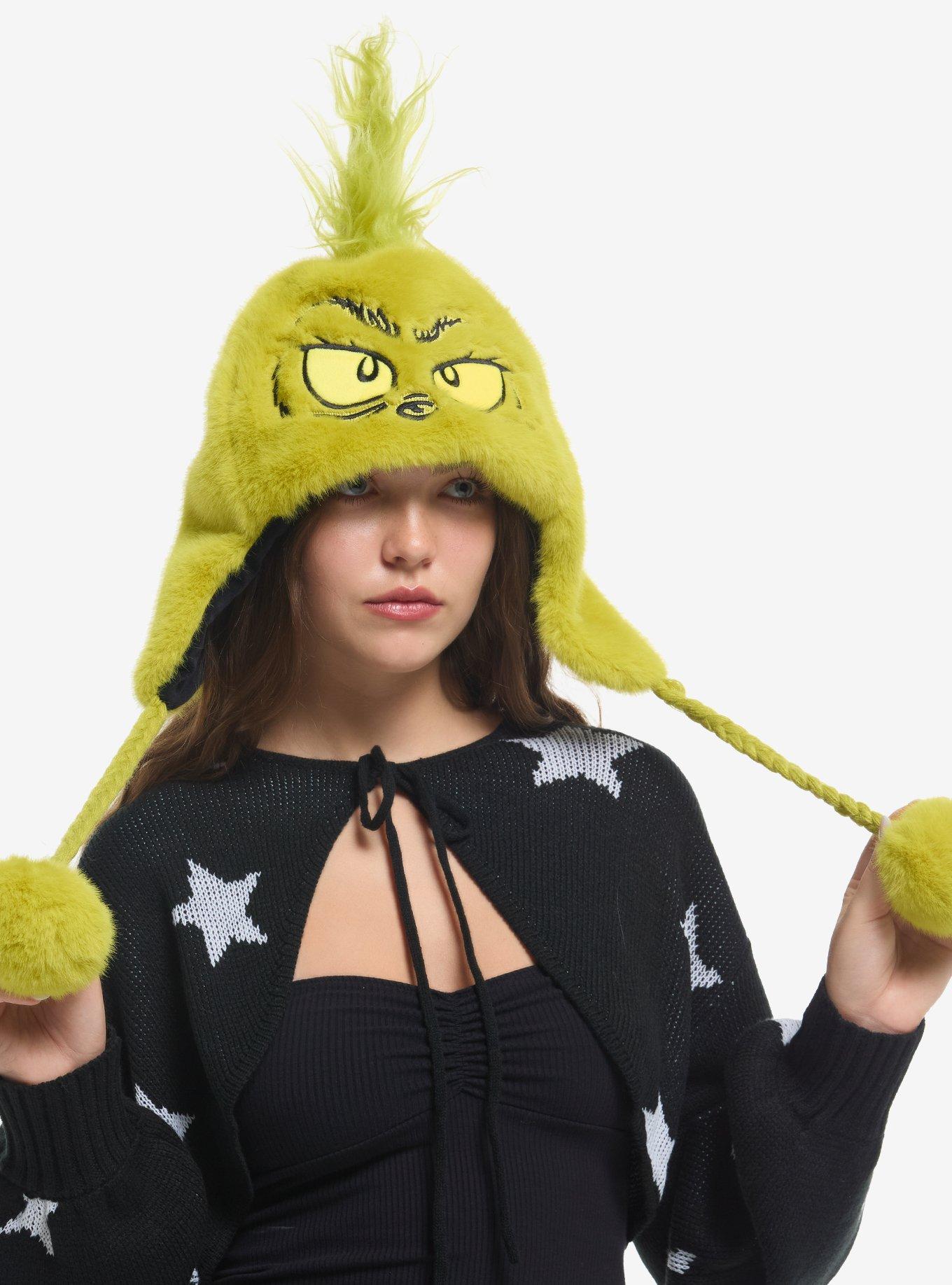 Dr. Seuss How The Grinch Stole Christmas Fuzzy Tassel Beanie, , hi-res