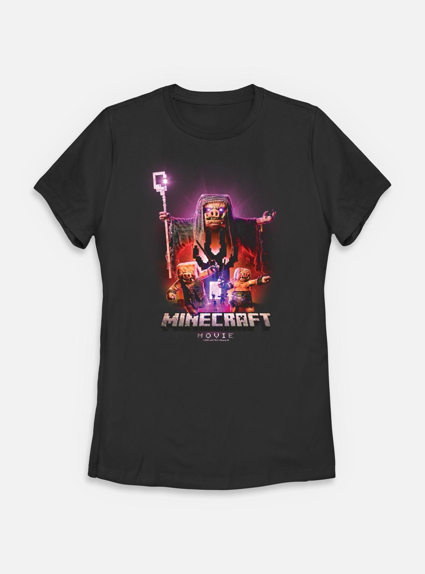 A Minecraft Movie Piglins Portal Womens T-Shirt, BLACK, hi-res
