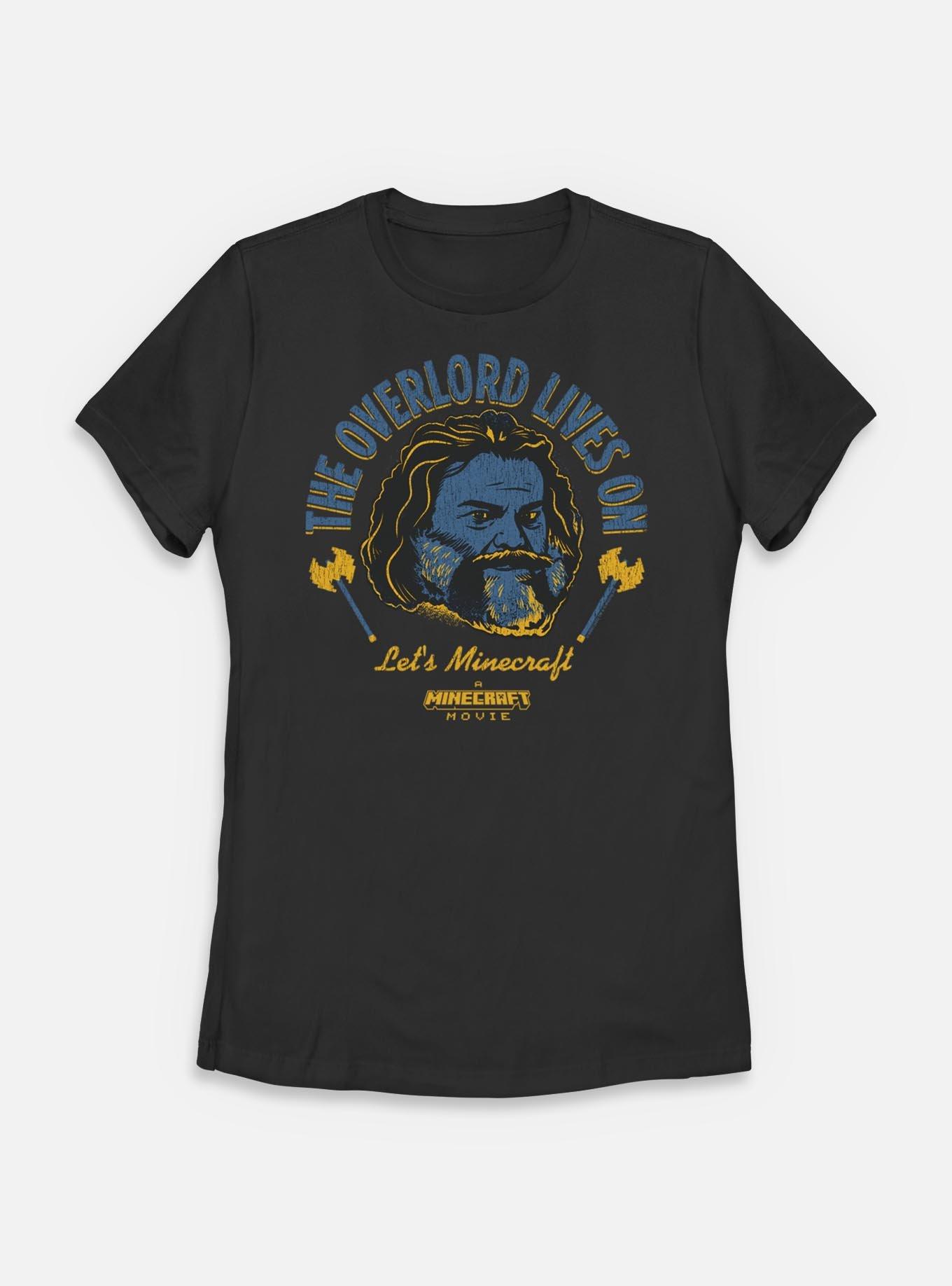 A Minecraft Movie The Overlord Lives On Womens T-Shirt, BLACK, hi-res