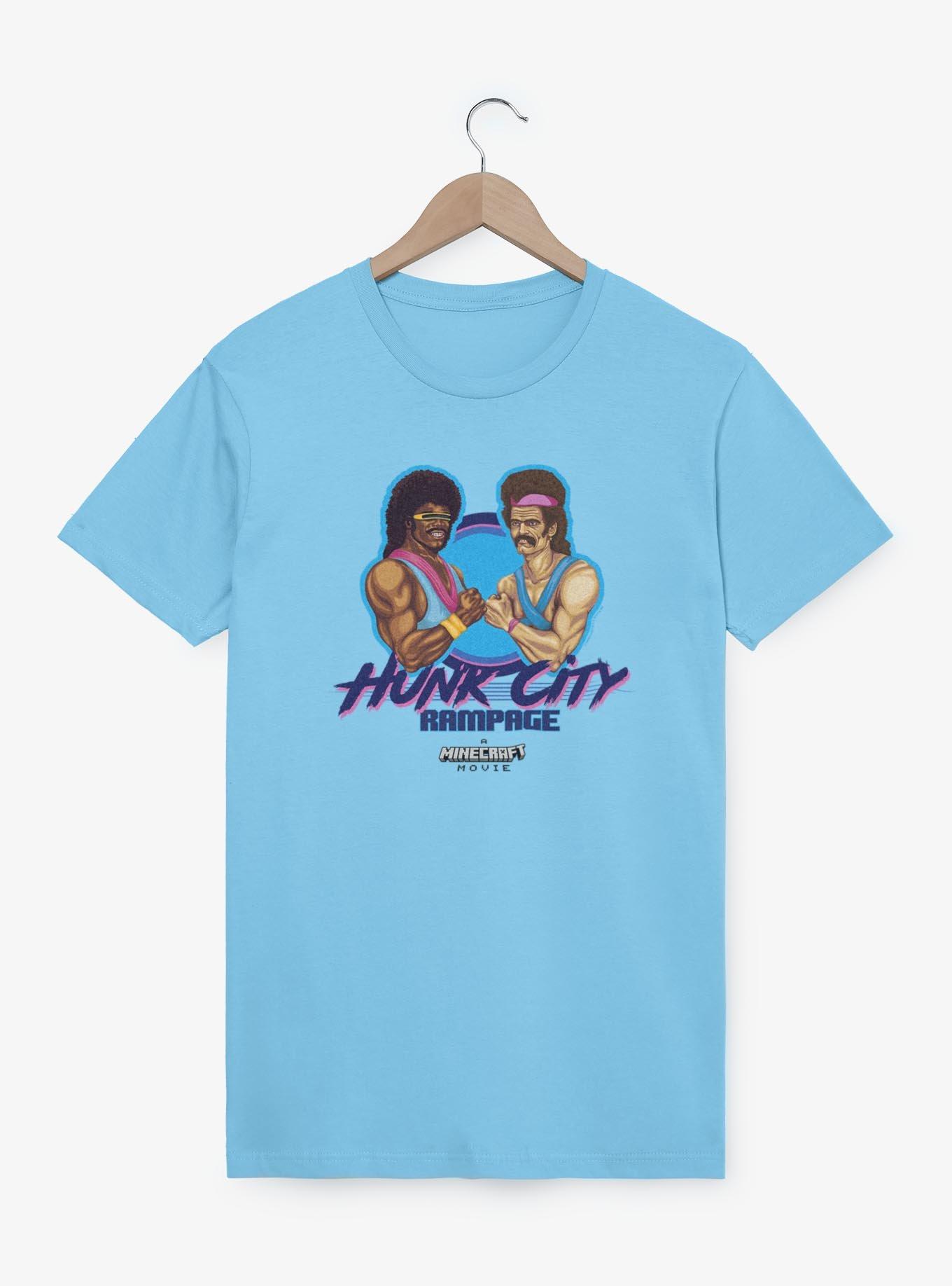 A Minecraft Movie Hunk City T-Shirt, LT BLUE, hi-res