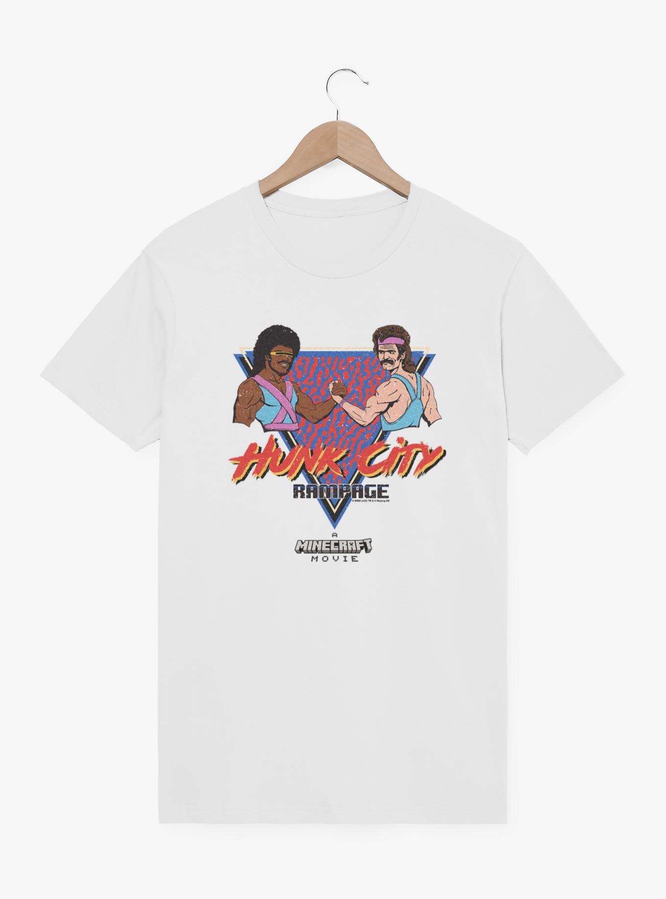 A Minecraft Movie Hunk City Rampage T-Shirt, WHITE, hi-res
