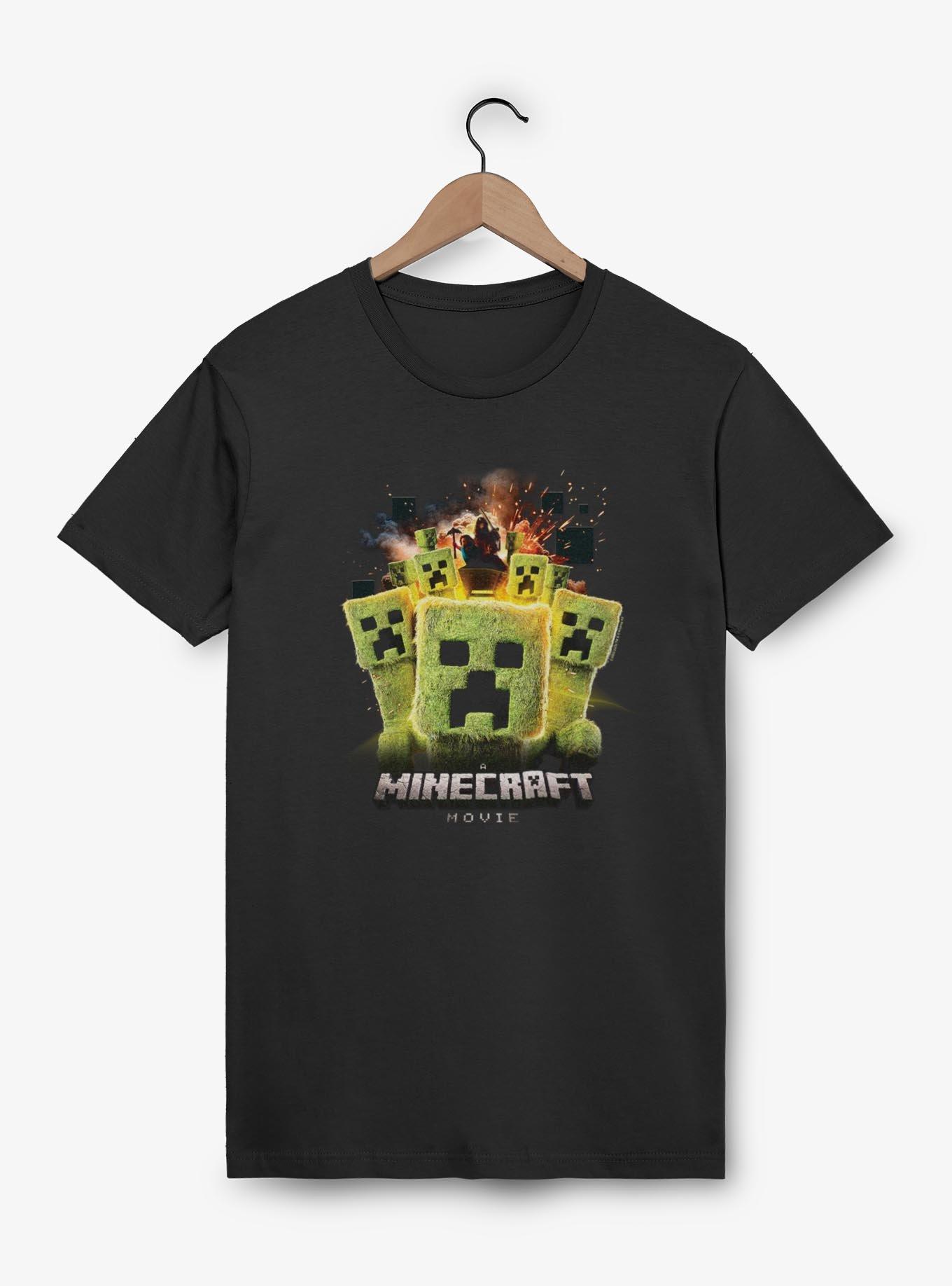 A Minecraft Movie Group Of Creeps T-Shirt, BLACK, hi-res