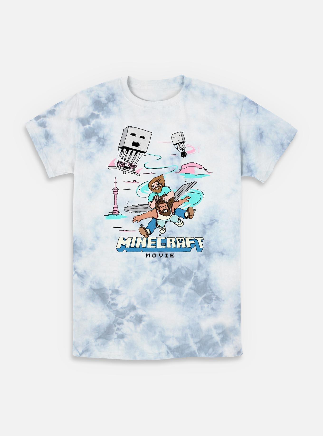A Minecraft Movie We Gotta Go Faster Tie-Dye T-Shirt, WHITEBLUE, hi-res
