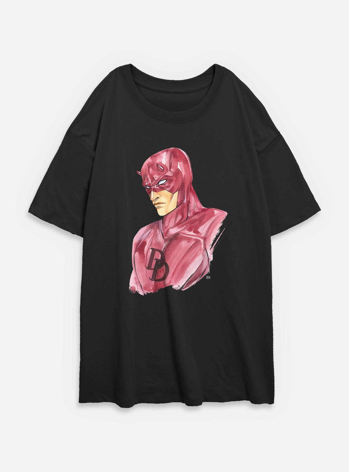 Marvel Daredevil Paint Strokes Womens Oversized T-Shirt, , hi-res