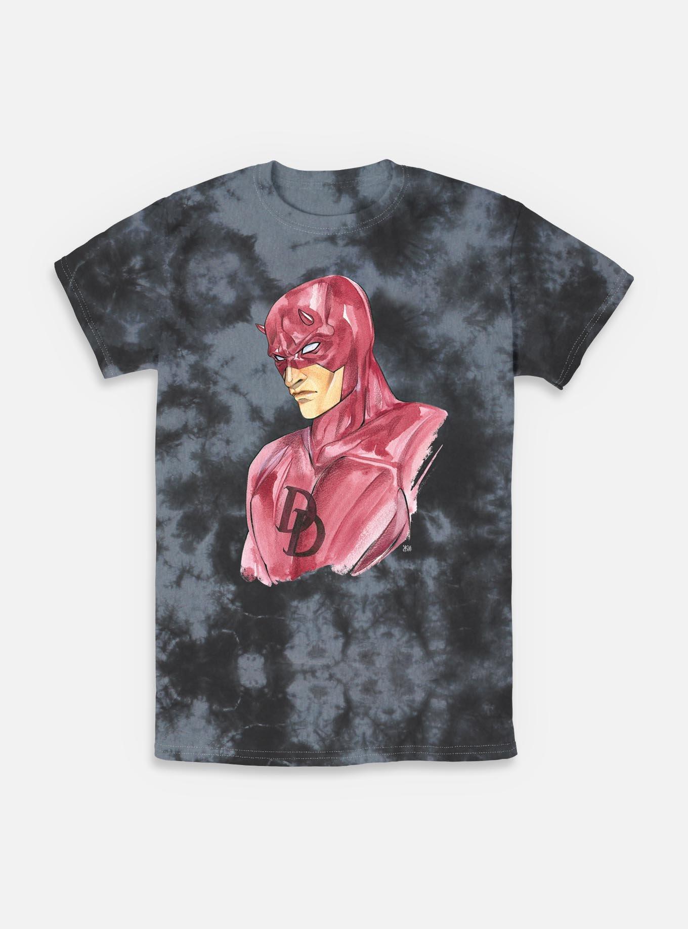 Marvel Daredevil Paint Strokes Tie-Dye T-Shirt,Specials : American Fashion Style Bags On Sale